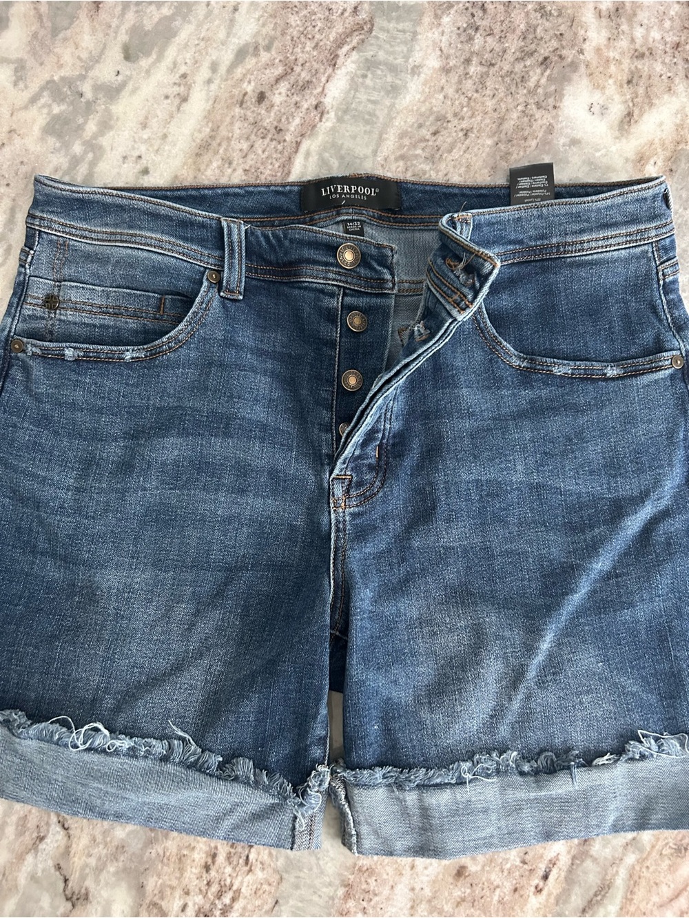 Shorts  cut offs Blue Denim Liverpool